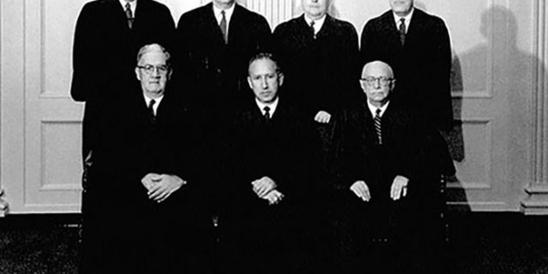 Supreme Court year-1956  (Front)Harry Heher, Chief Justice Joseph Weintraub, A. Dayton Oliphant (Back) Nathan Jacobs, William Wachenfeld, Albert Burling, John Francis