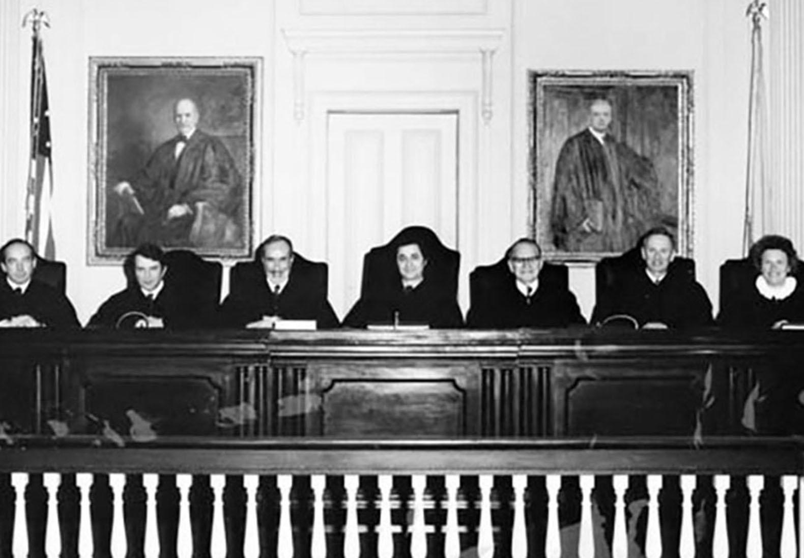Supreme Court year 1978 (Left to Right) Daniel J O Hern Alan B